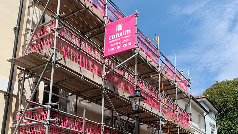 Conxim building scaffolding